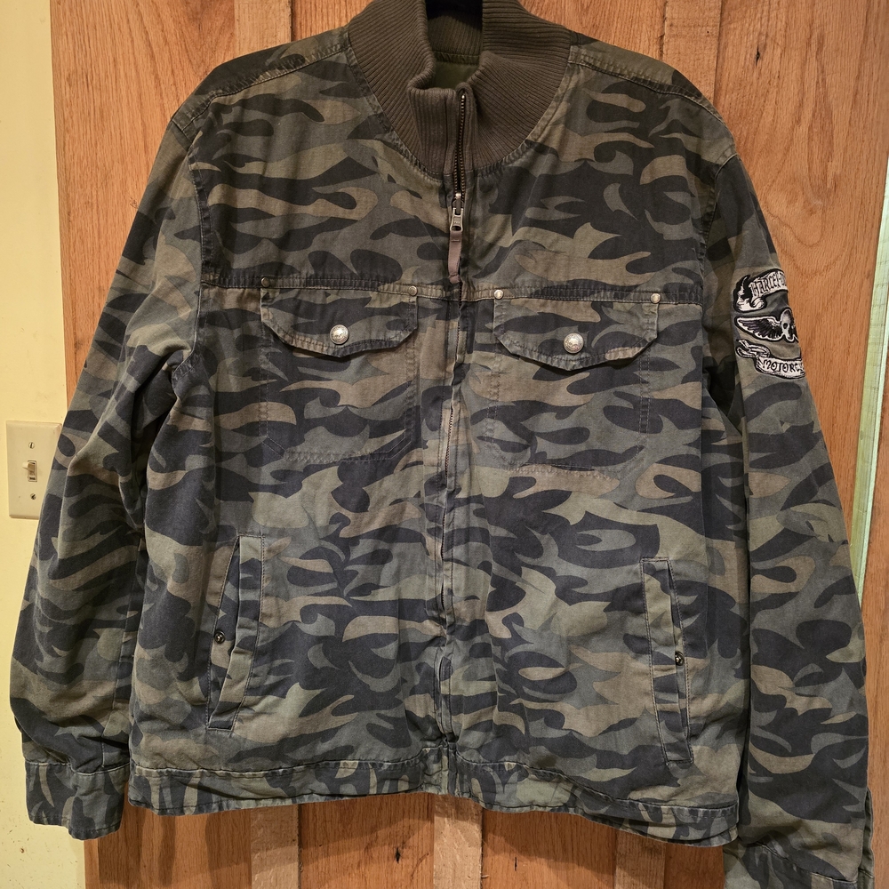 Harley-Davidson Men's Camouflage Bomber Jacket